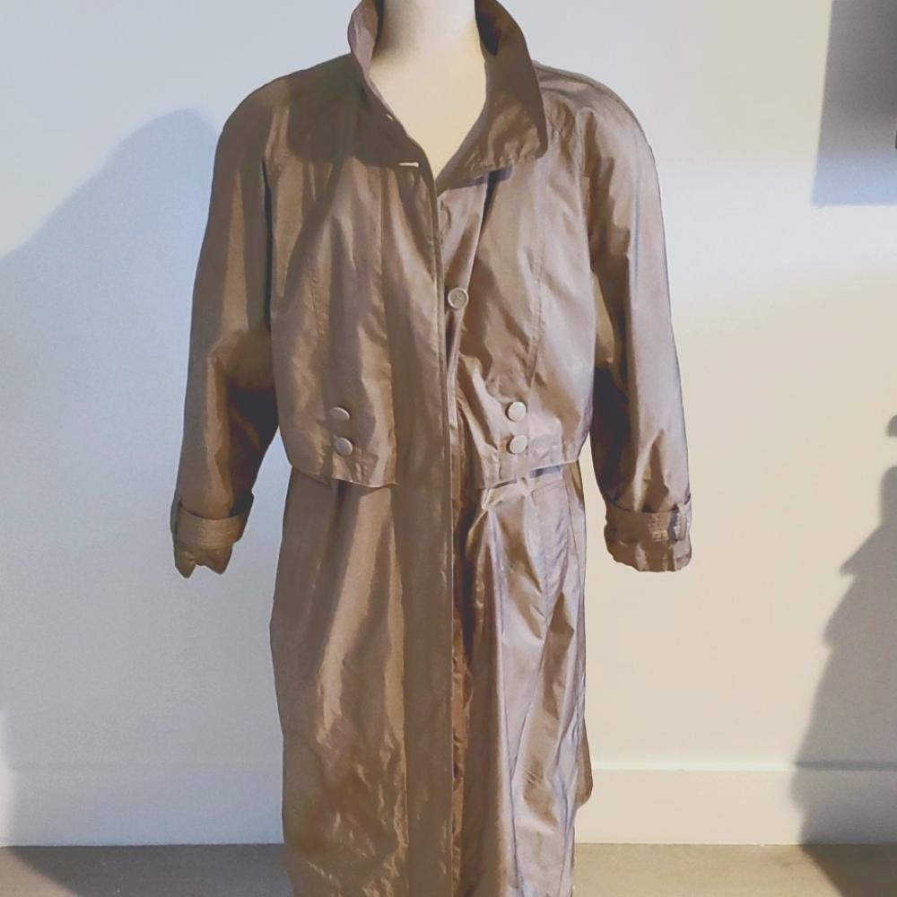 Dry Dock exclusive rainwear women’s coat Khaki size 10P with removable liner